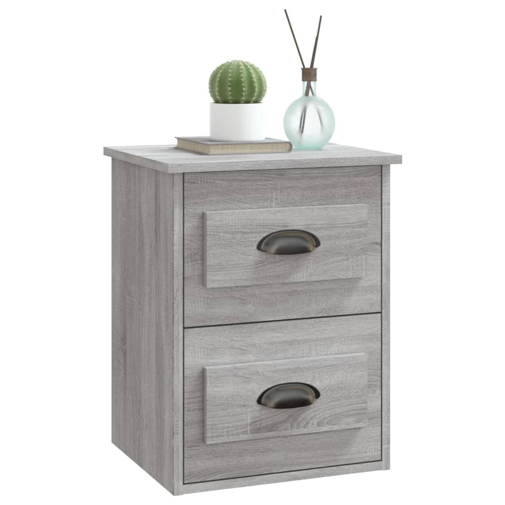 Tables de chevet murales 2 pcs sonoma gris 41,5x36x53 cm - XIOS