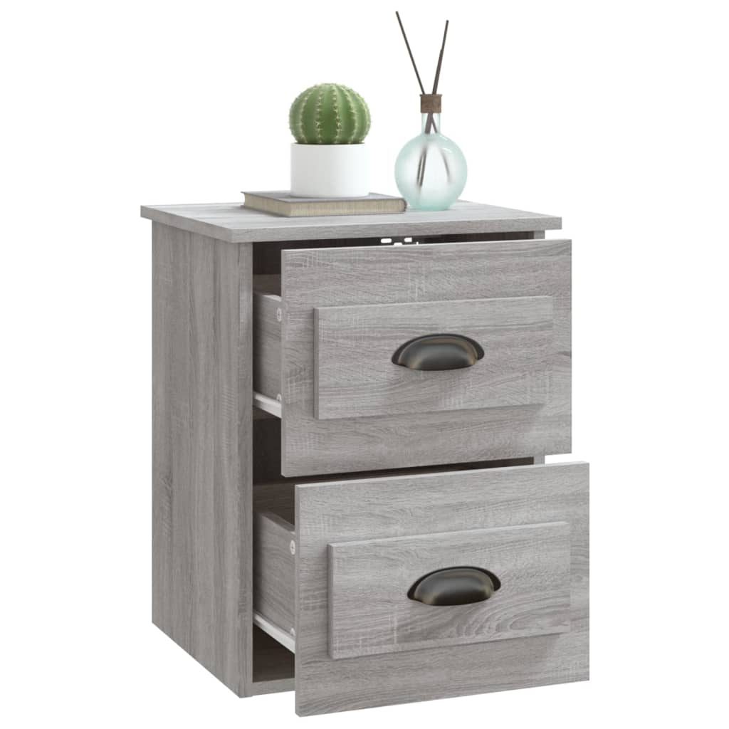 Tables de chevet murales 2 pcs sonoma gris 41,5x36x53 cm - XIOS