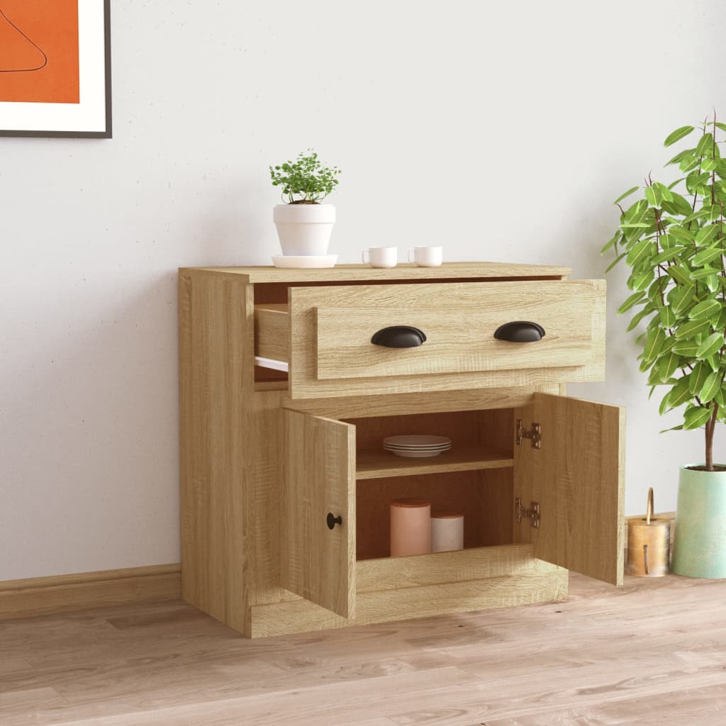 Buffet chêne sonoma 70x35,5x67,5 cm bois d'ingénierie - XIOS
