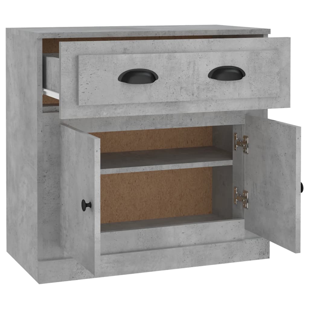 Buffet gris béton 70x35,5x67,5 cm bois d'ingénierie - XIOS