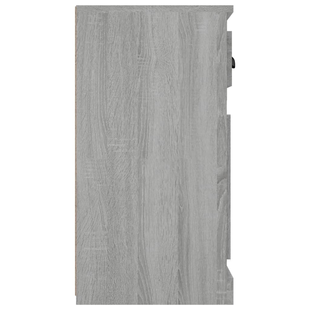 Buffet sonoma gris 70x35,5x67,5 cm bois d'ingénierie - XIOS