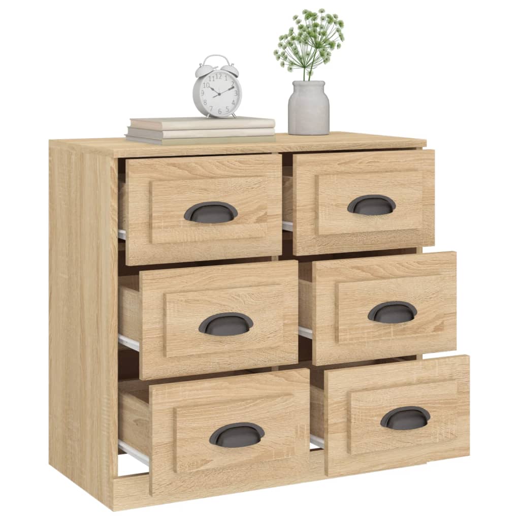 Buffet chêne sonoma 70x35,5x67,5 cm bois d'ingénierie - XIOS