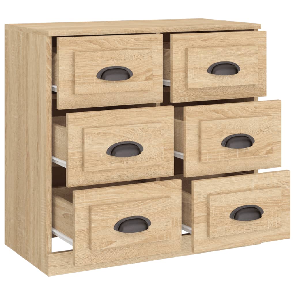 Buffet chêne sonoma 70x35,5x67,5 cm bois d'ingénierie - XIOS