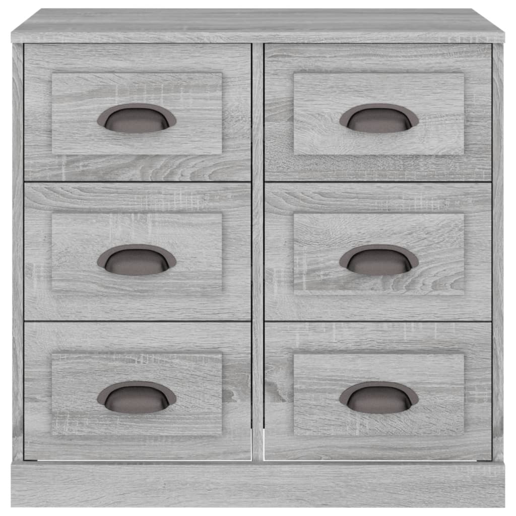 Buffet sonoma gris 70x35,5x67,5 cm bois d'ingénierie - XIOS