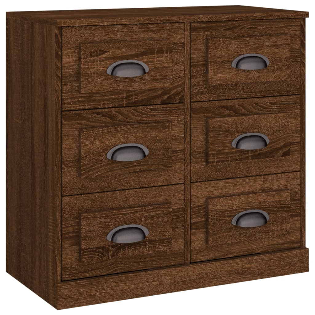 Buffet chêne marron 70x35,5x67,5 cm Bois d'ingénierie - XIOS