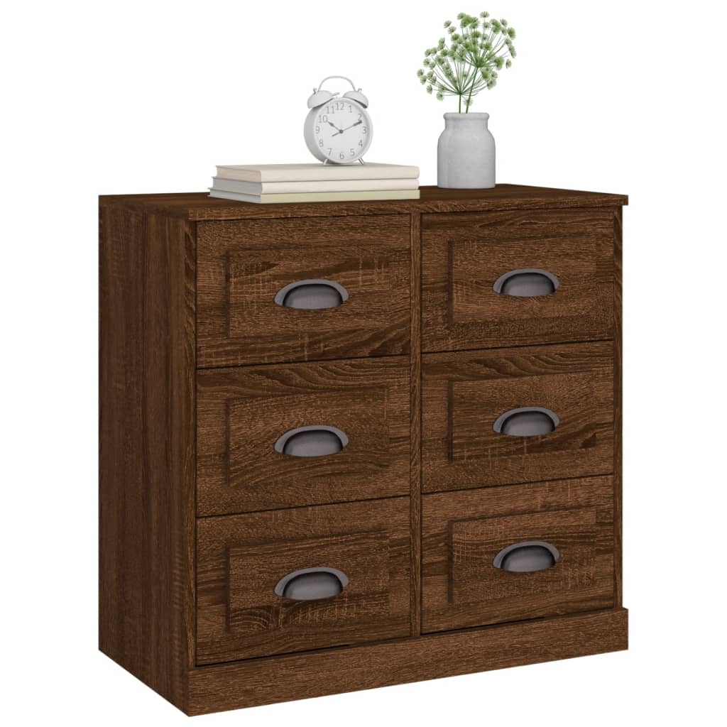 Buffet chêne marron 70x35,5x67,5 cm Bois d'ingénierie - XIOS