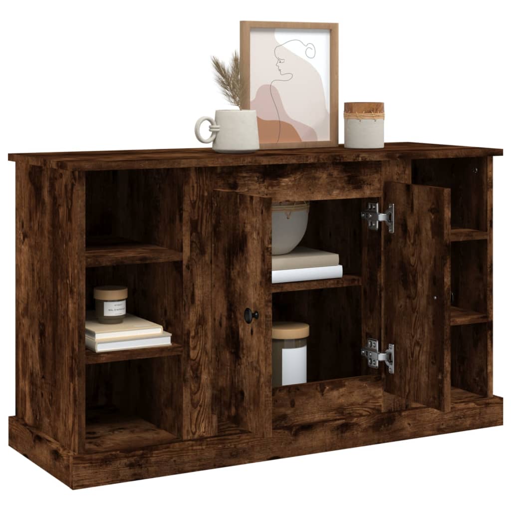 Buffet Chêne fumé 100x35,5x60 cm Bois d'ingénierie - XIOS