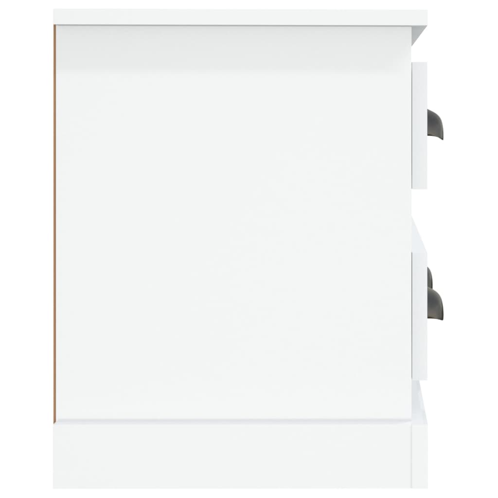 Meuble TV blanc brillant 100x35,5x45 cm bois d'ingénierie - XIOS
