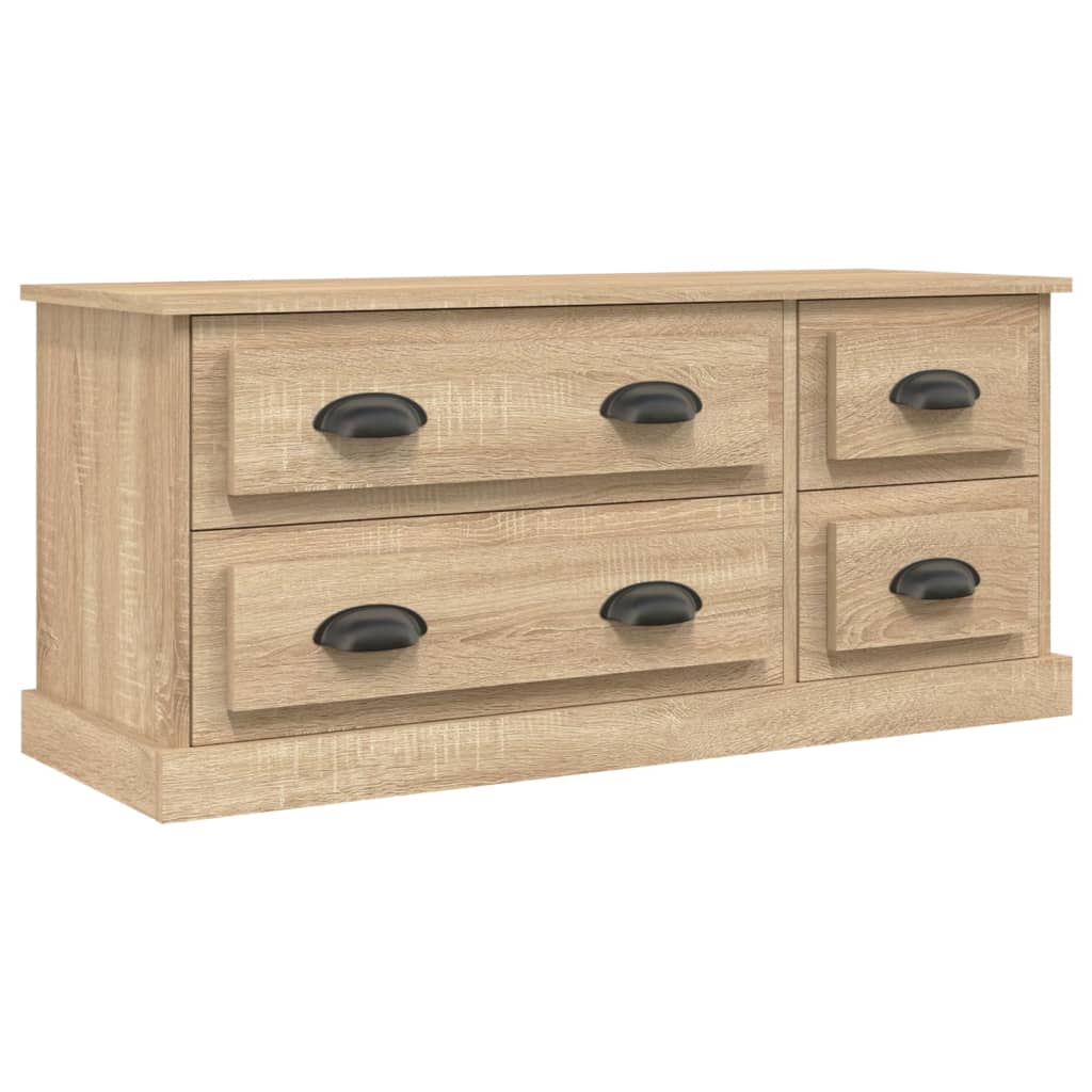 Meuble TV chêne sonoma 100x35,5x45 cm bois d'ingénierie - XIOS