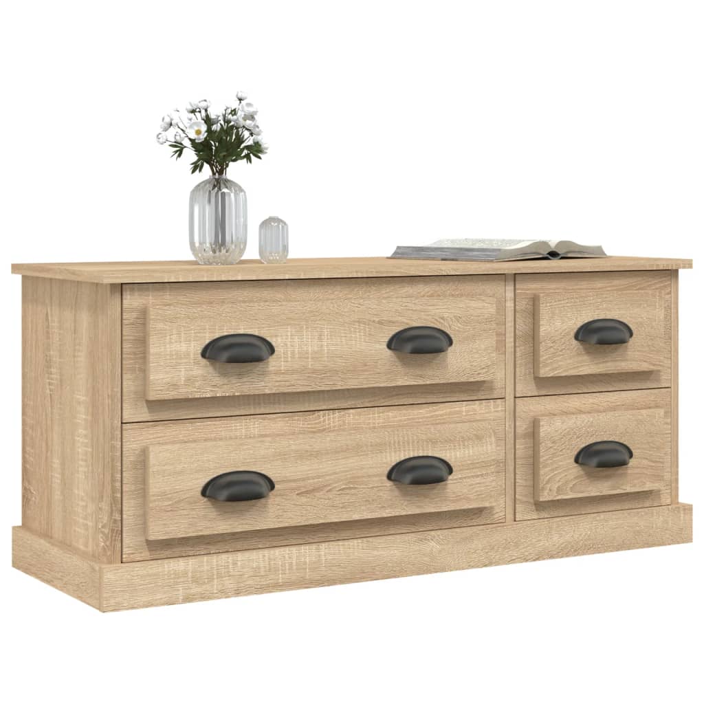 Meuble TV chêne sonoma 100x35,5x45 cm bois d'ingénierie - XIOS