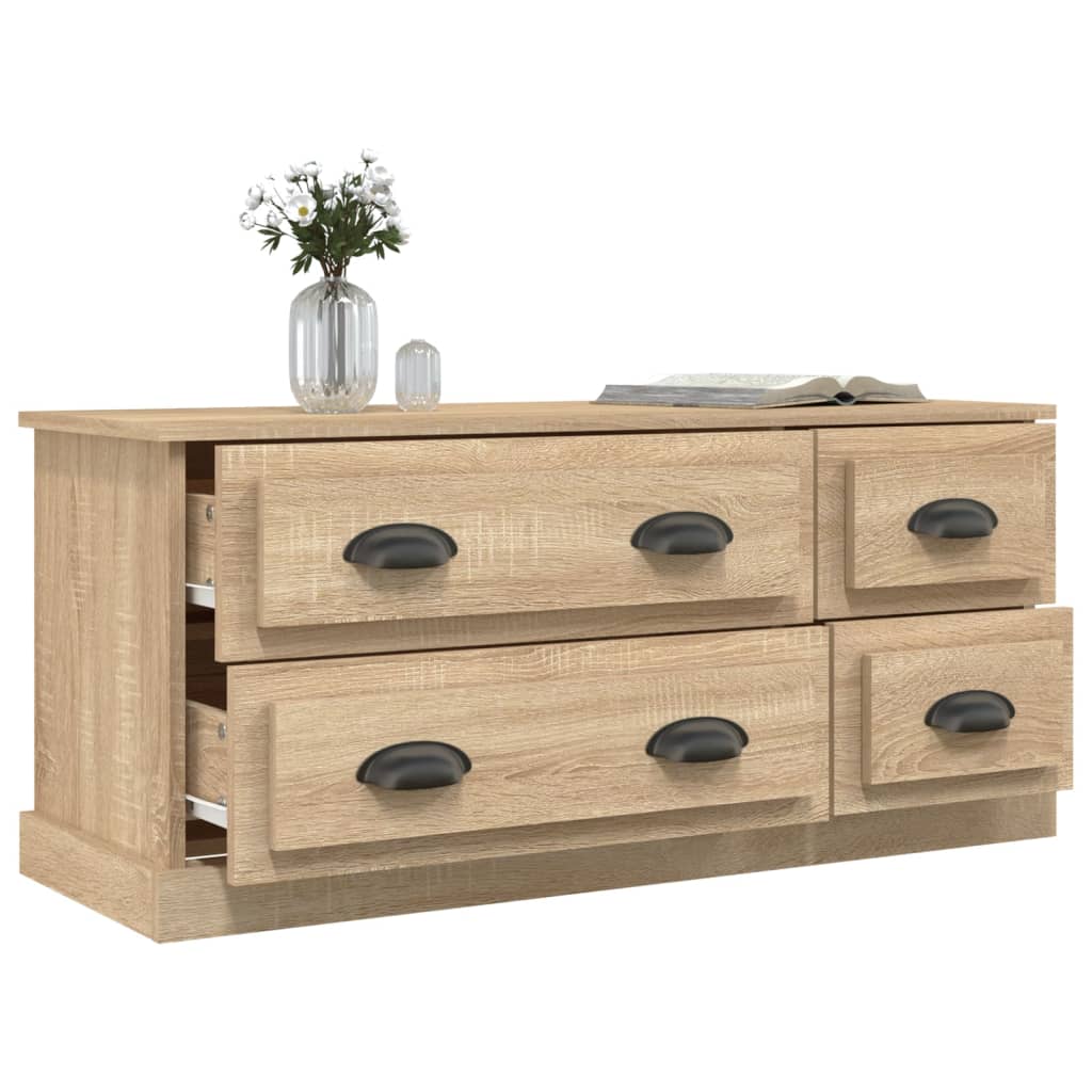 Meuble TV chêne sonoma 100x35,5x45 cm bois d'ingénierie - XIOS