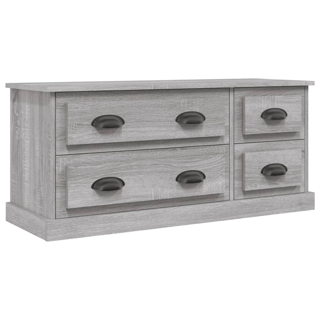 Meuble TV sonoma gris 100x35,5x45 cm bois d'ingénierie - XIOS