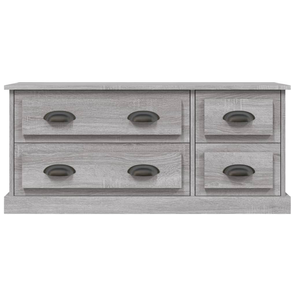 Meuble TV sonoma gris 100x35,5x45 cm bois d'ingénierie - XIOS