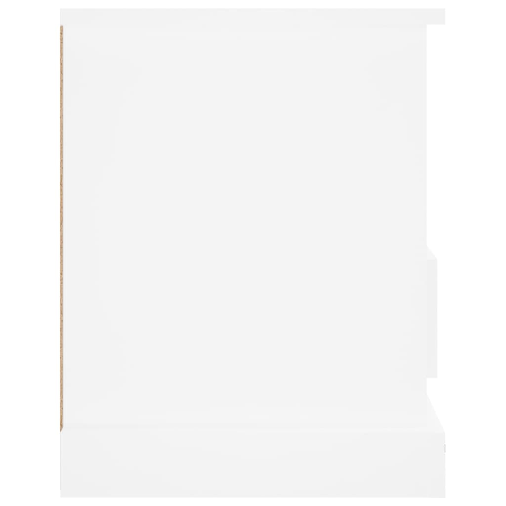 Meuble TV blanc 93x35,5x45 cm bois d'ingénierie - XIOS