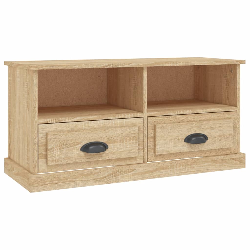 Meuble TV chêne sonoma 93x35,5x45 cm bois d'ingénierie - XIOS