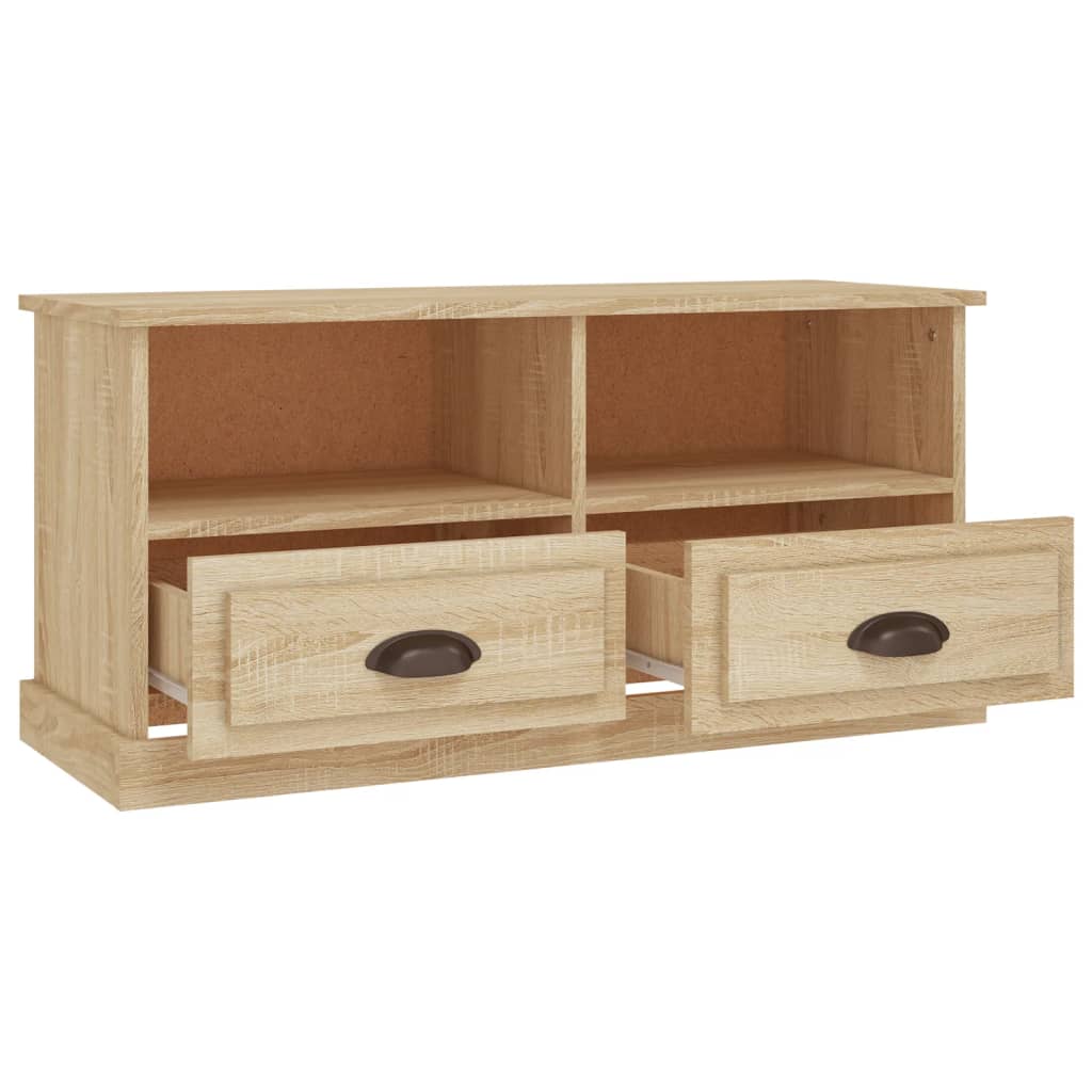 Meuble TV chêne sonoma 93x35,5x45 cm bois d'ingénierie - XIOS
