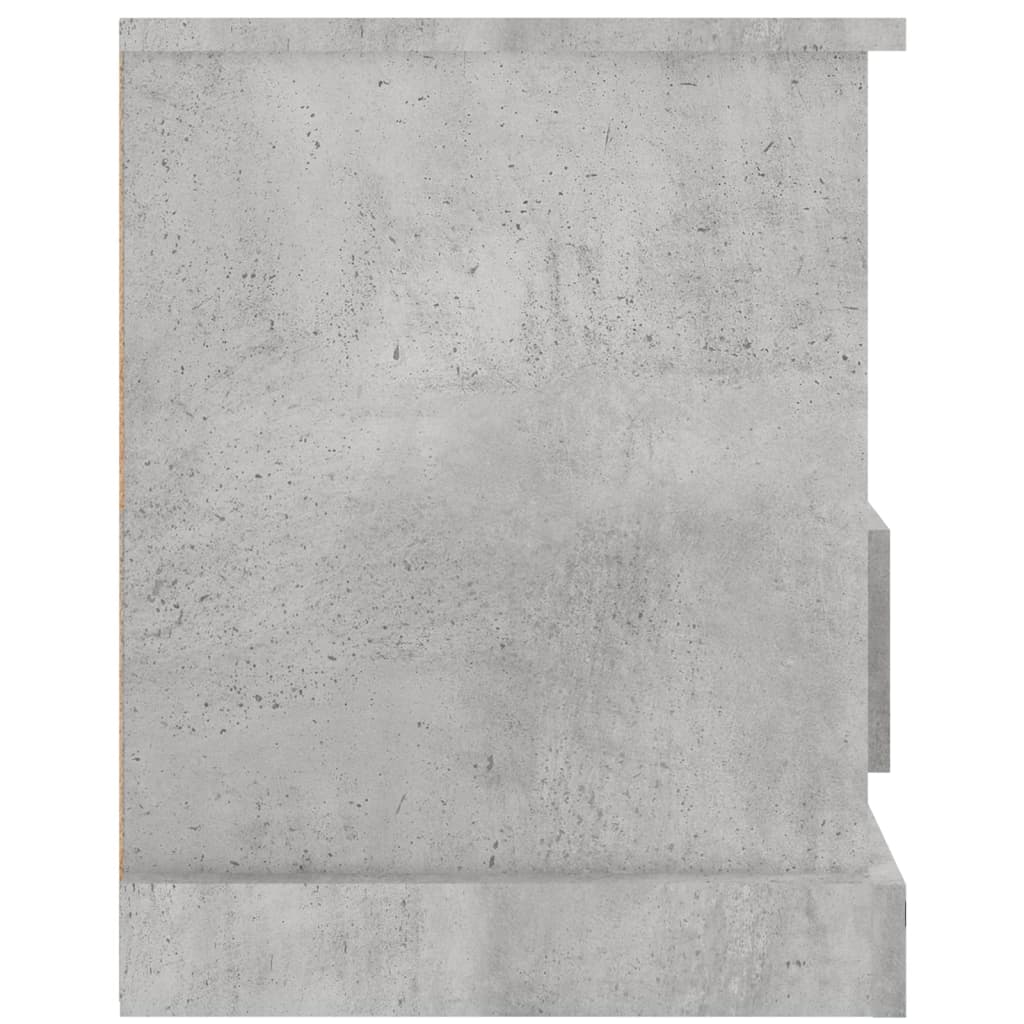 Meuble TV gris béton 93x35,5x45 cm bois d'ingénierie - XIOS