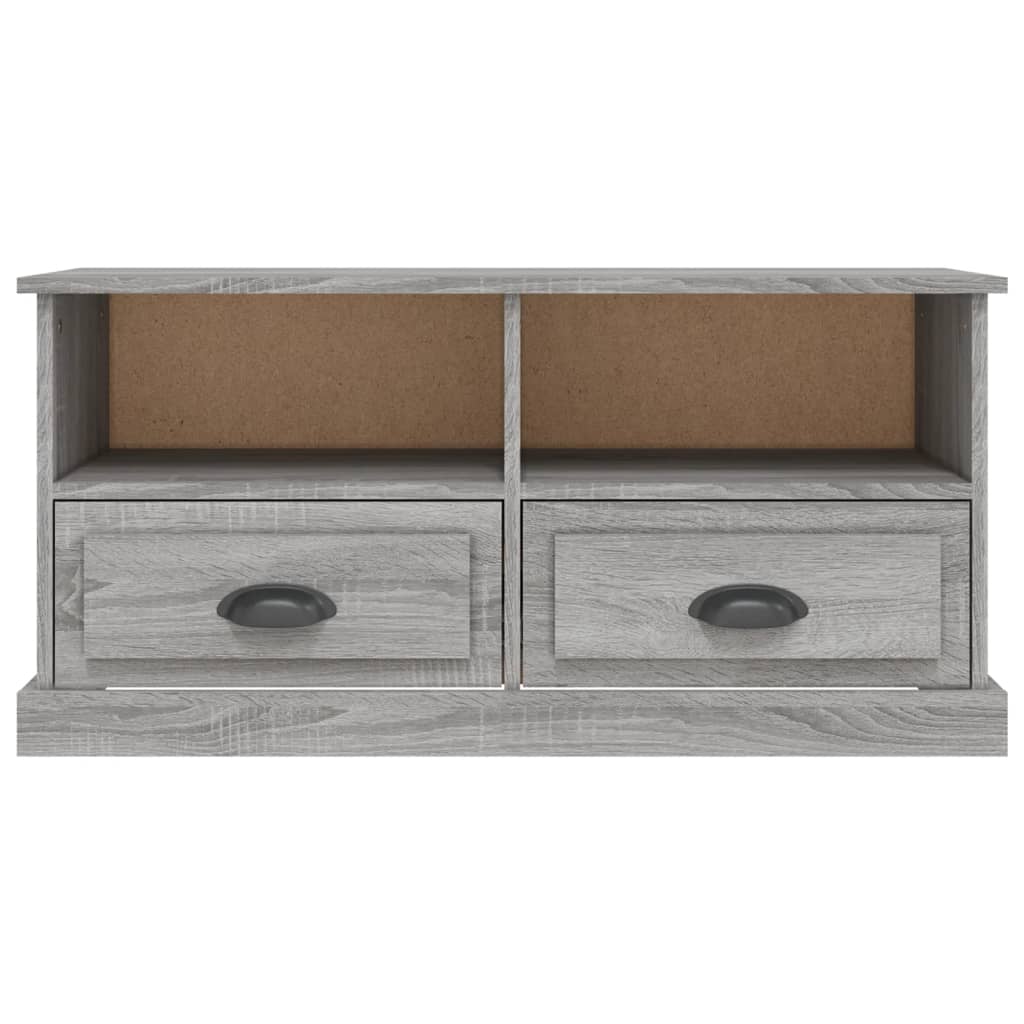 Meuble TV sonoma gris 93x35,5x45 cm bois d'ingénierie - XIOS