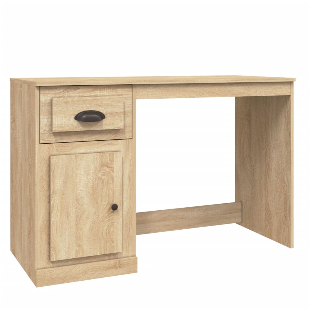 Bureau avec tiroir chêne sonoma 115x50x75 cm bois d'ingénierie - XIOS