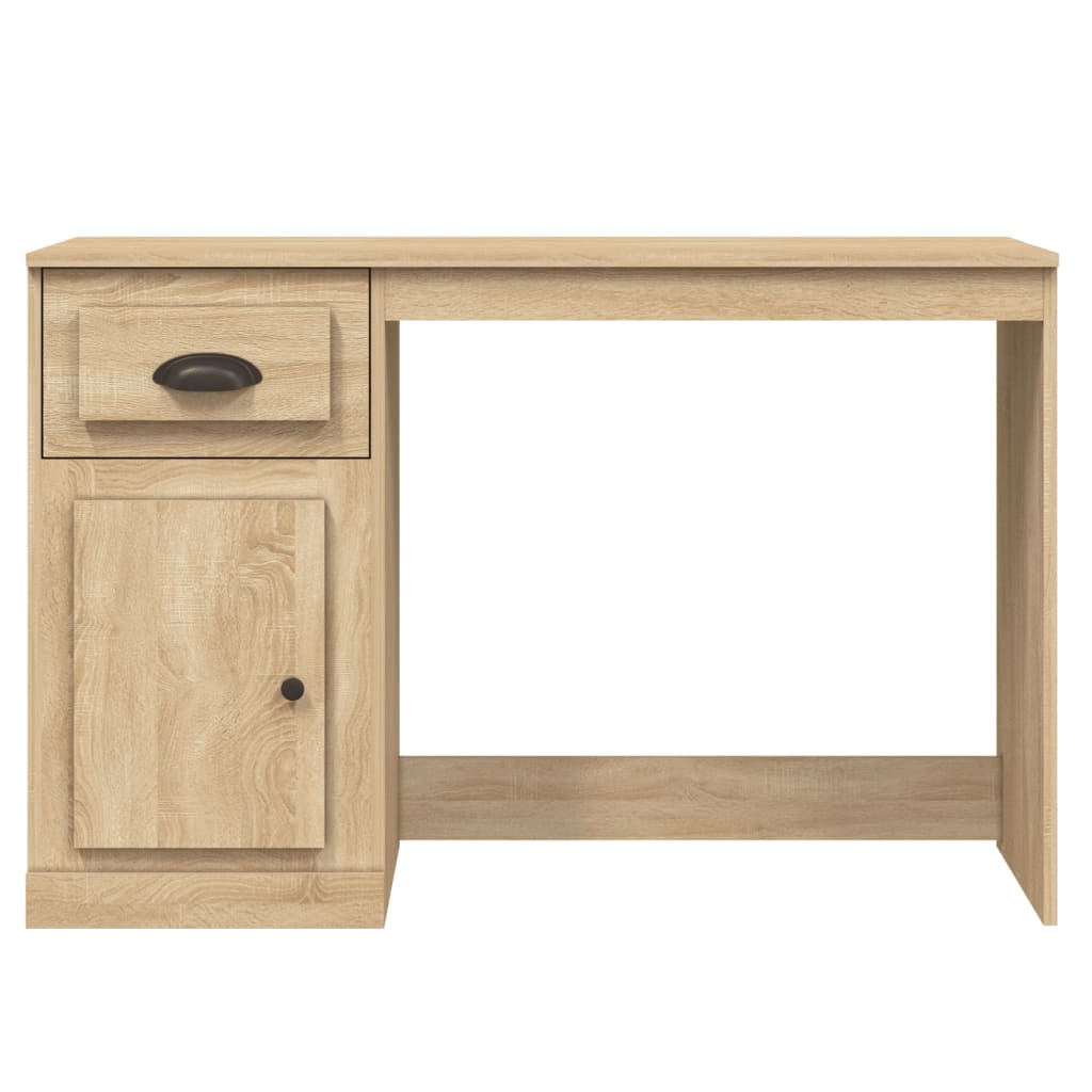 Bureau avec tiroir chêne sonoma 115x50x75 cm bois d'ingénierie - XIOS
