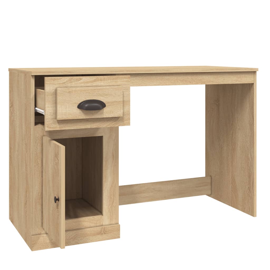 Bureau avec tiroir chêne sonoma 115x50x75 cm bois d'ingénierie - XIOS