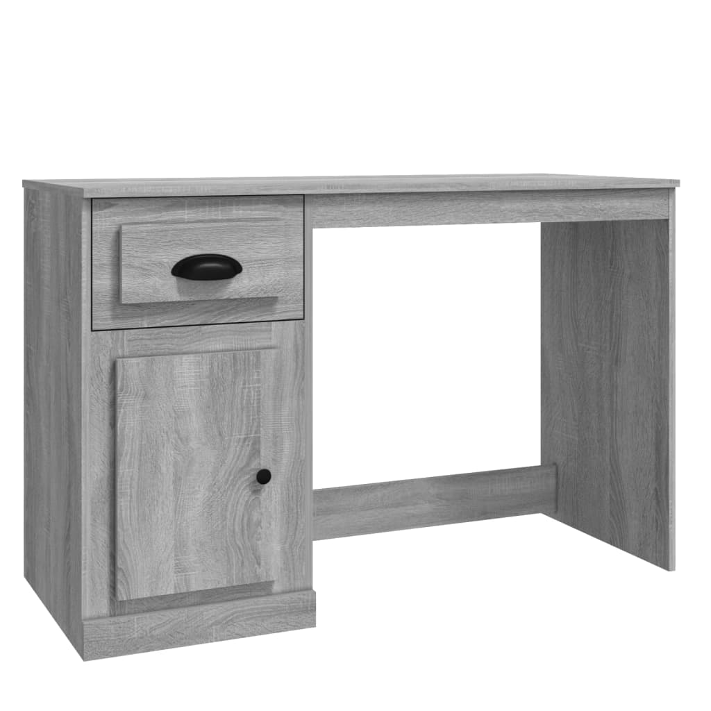 Bureau avec tiroir sonoma gris 115x50x75 cm bois d'ingénierie - XIOS