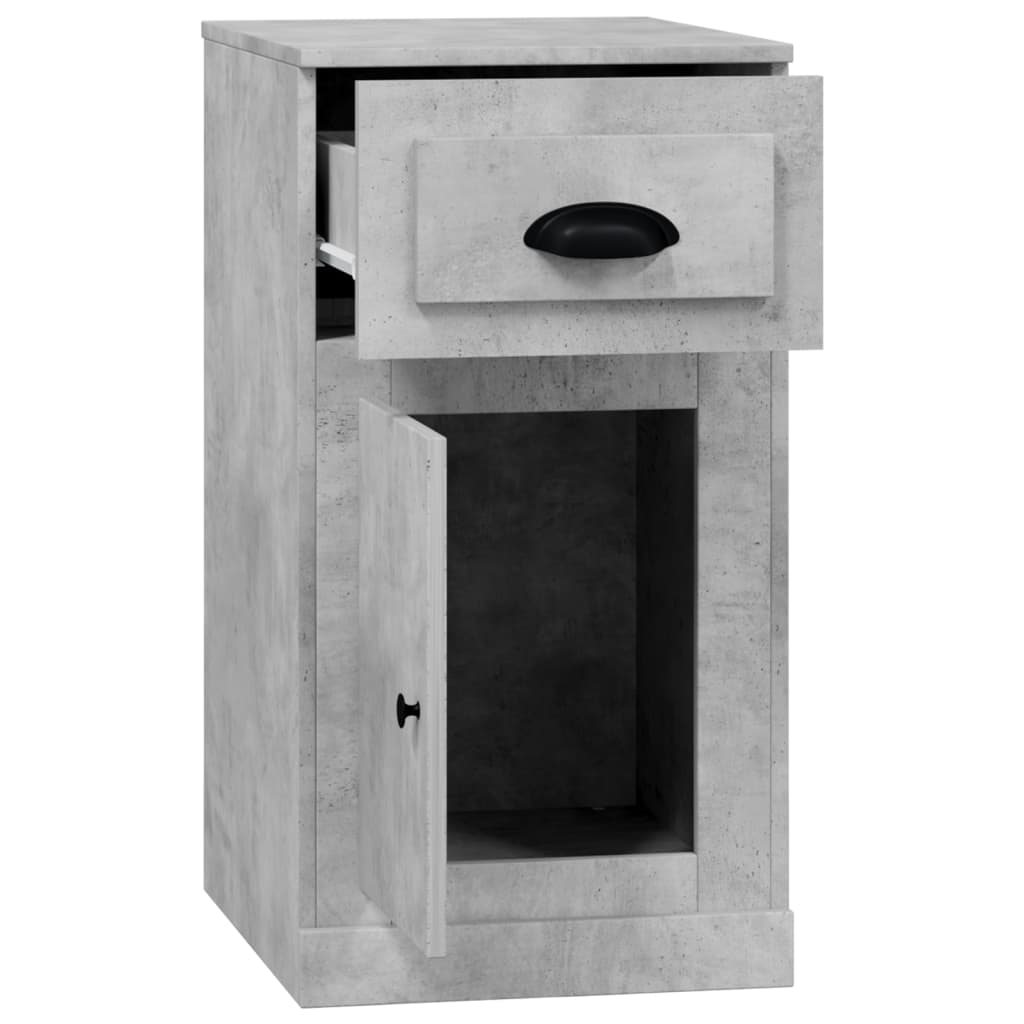 Armoire latérale avec tiroir gris béton 40x50x75 cm - XIOS