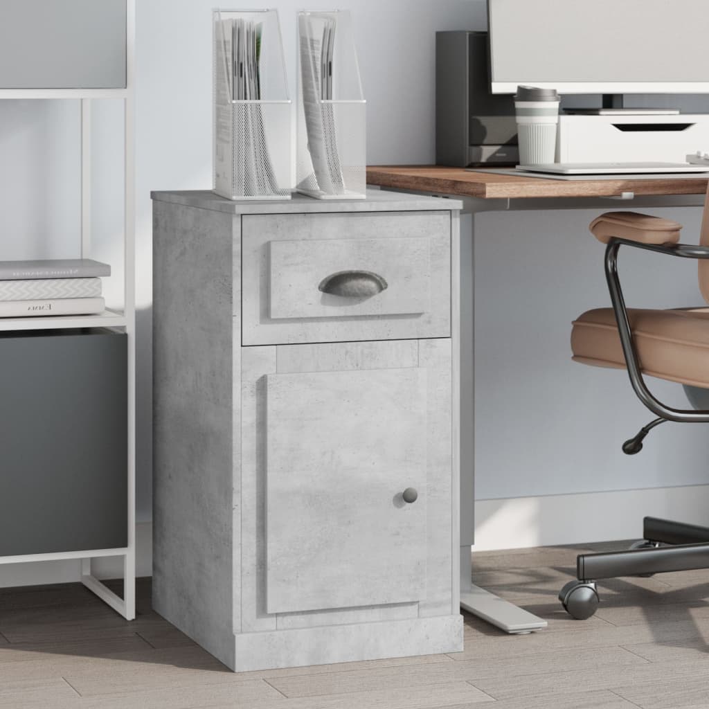 Armoire latérale avec tiroir gris béton 40x50x75 cm - XIOS
