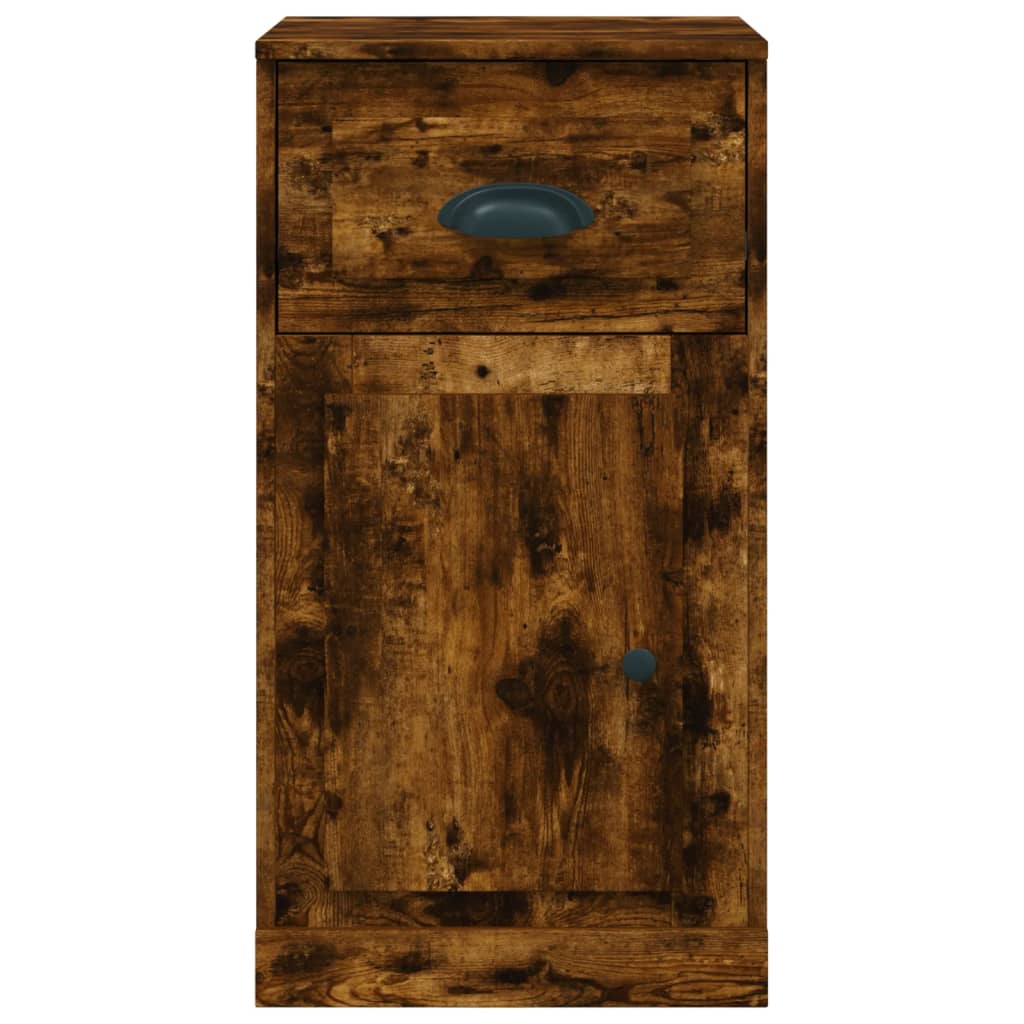Armoire latérale avec tiroir chêne fumé 40x50x75 cm - XIOS