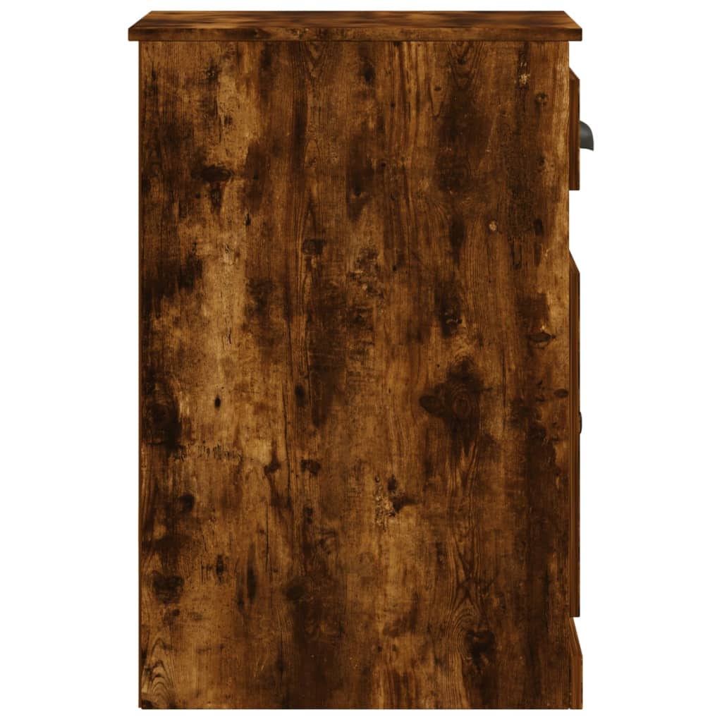 Armoire latérale avec tiroir chêne fumé 40x50x75 cm - XIOS