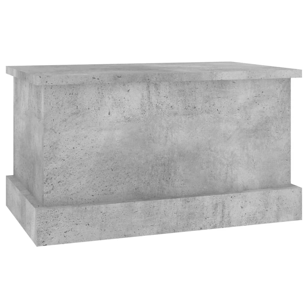 Boîte de rangement gris béton 50x30x28 cm bois d'ingénierie - XIOS