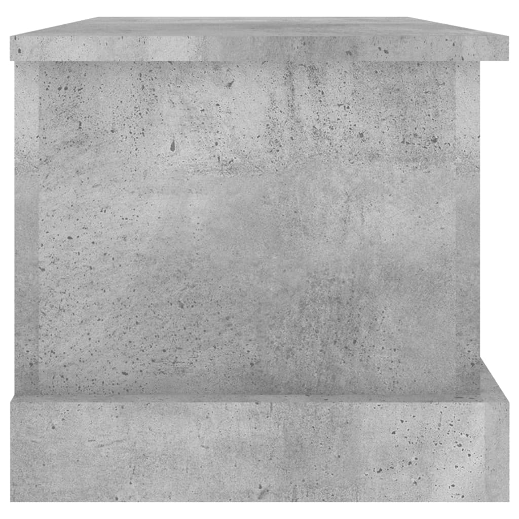 Boîte de rangement gris béton 50x30x28 cm bois d'ingénierie - XIOS