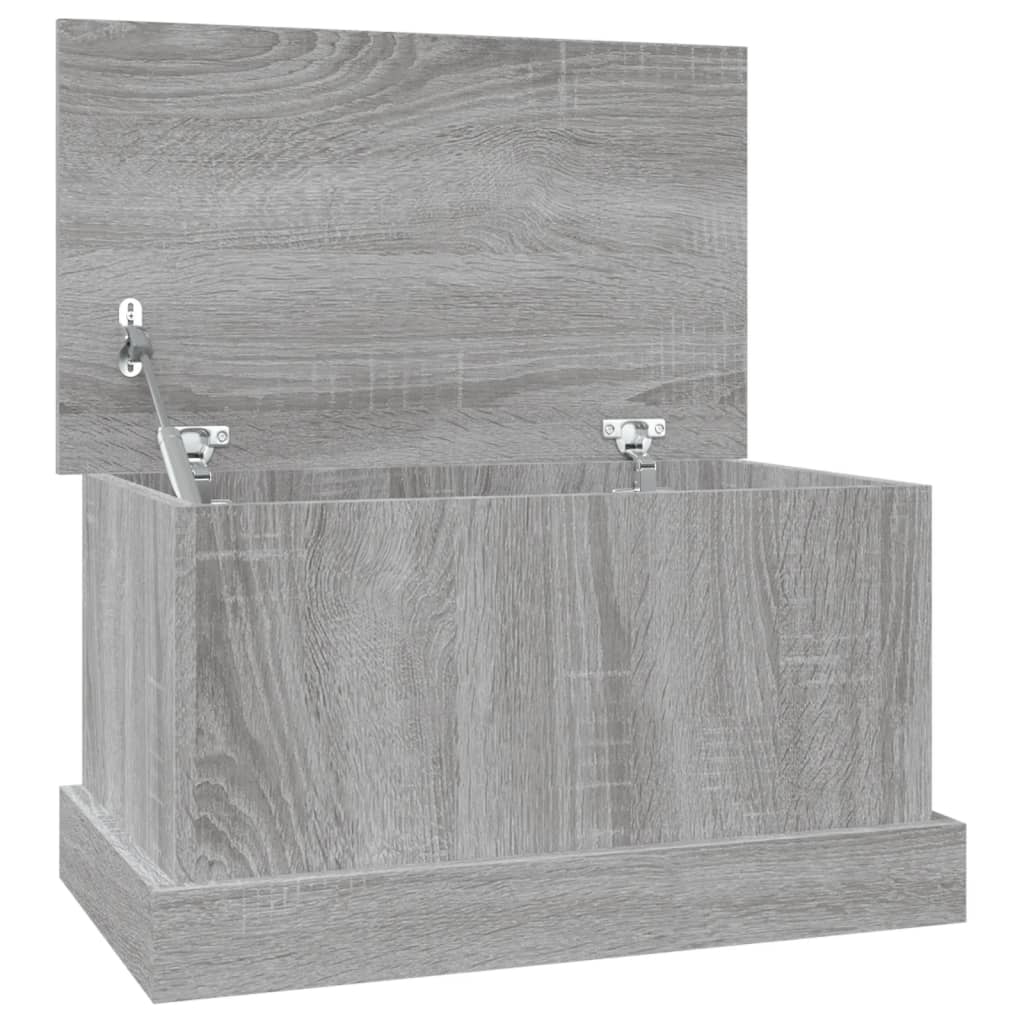 Boîte de rangement sonoma gris 50x30x28 cm bois d'ingénierie - XIOS