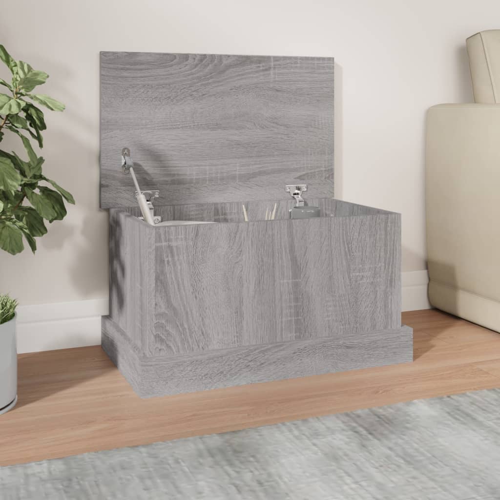 Boîte de rangement sonoma gris 50x30x28 cm bois d'ingénierie - XIOS