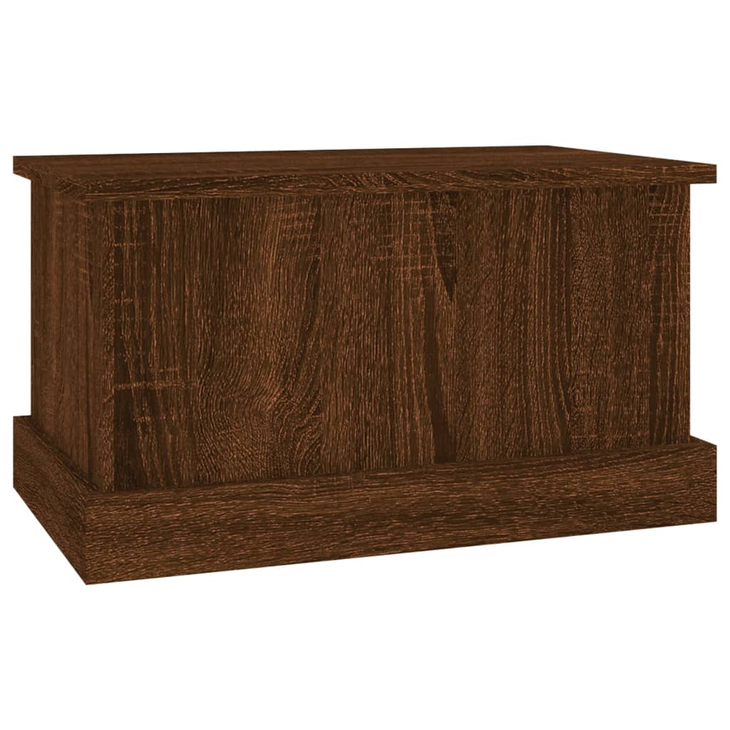 Boîte de rangement chêne marron 50x30x28 cm bois d'ingénierie - XIOS