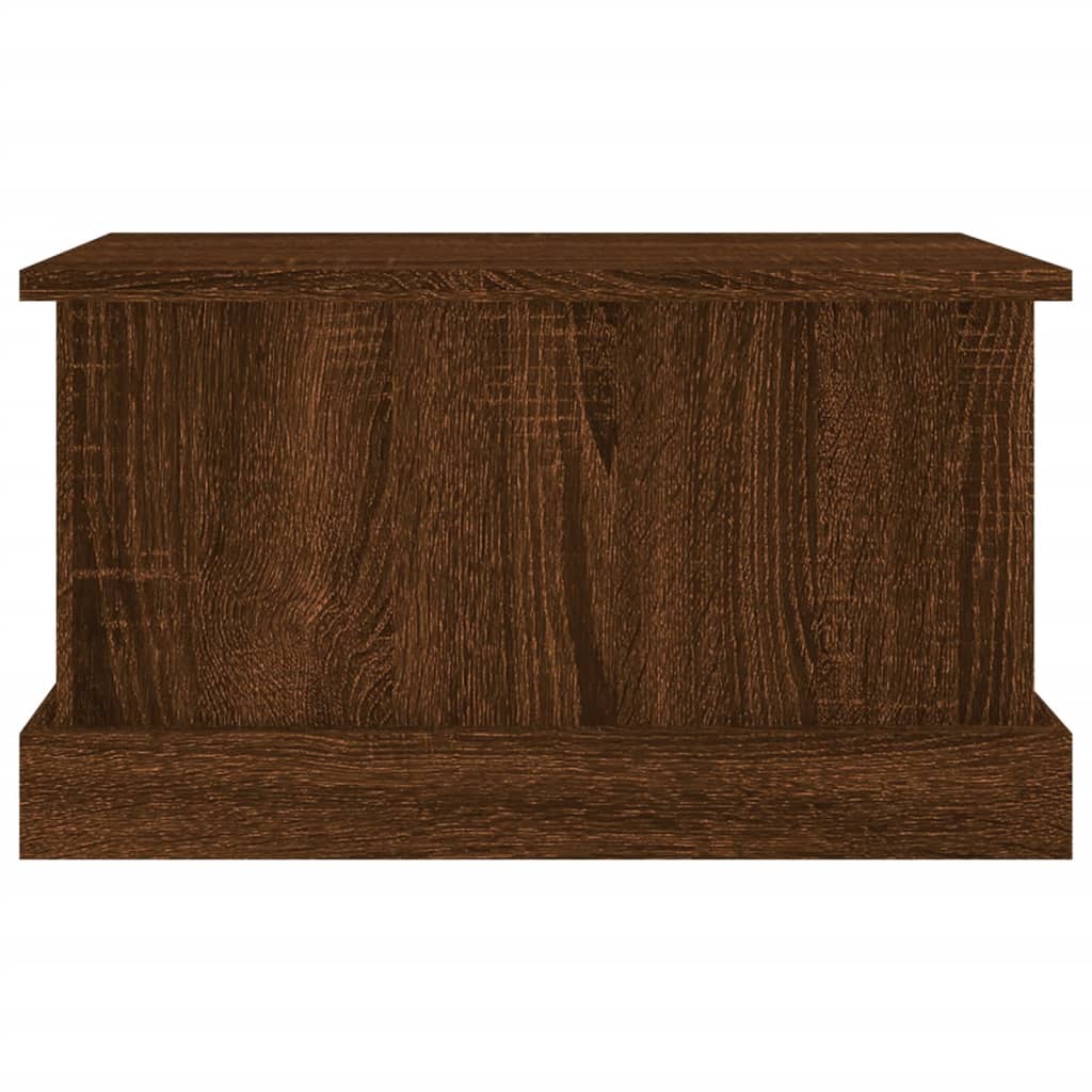 Boîte de rangement chêne marron 50x30x28 cm bois d'ingénierie - XIOS