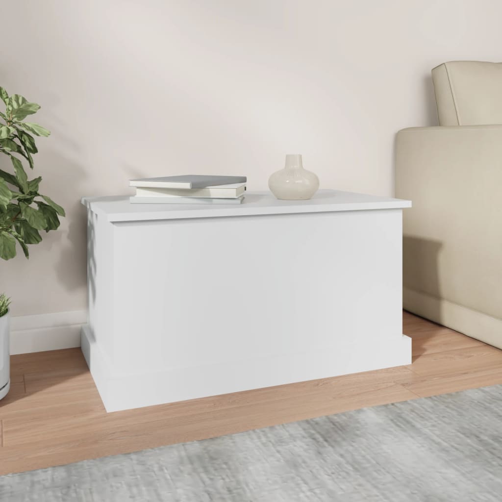 Coffre de rangement Blanc 70x40x38 cm Bois d'ingénierie - XIOS