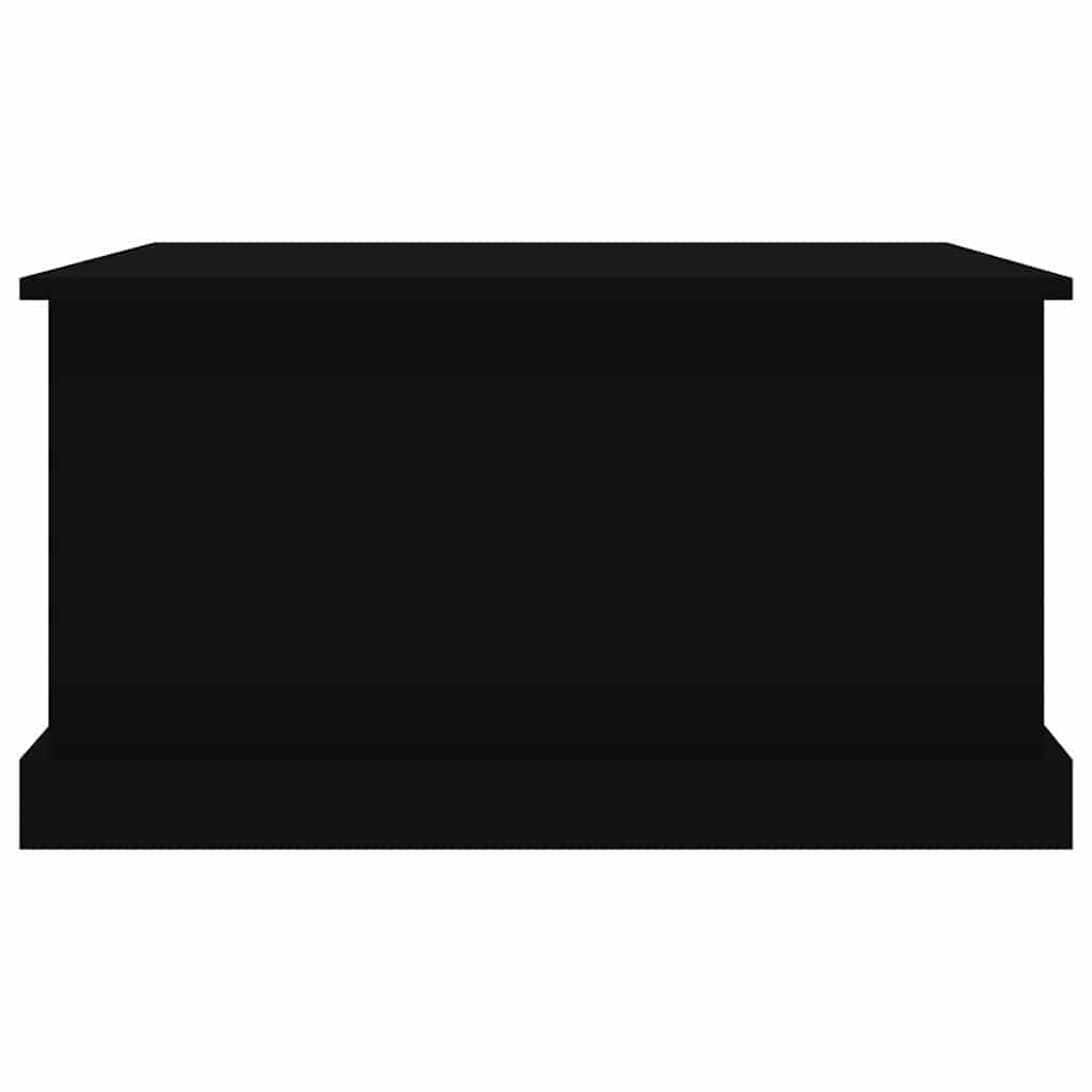 Boîte de rangement noir 70x40x38 cm bois d'ingénierie - XIOS