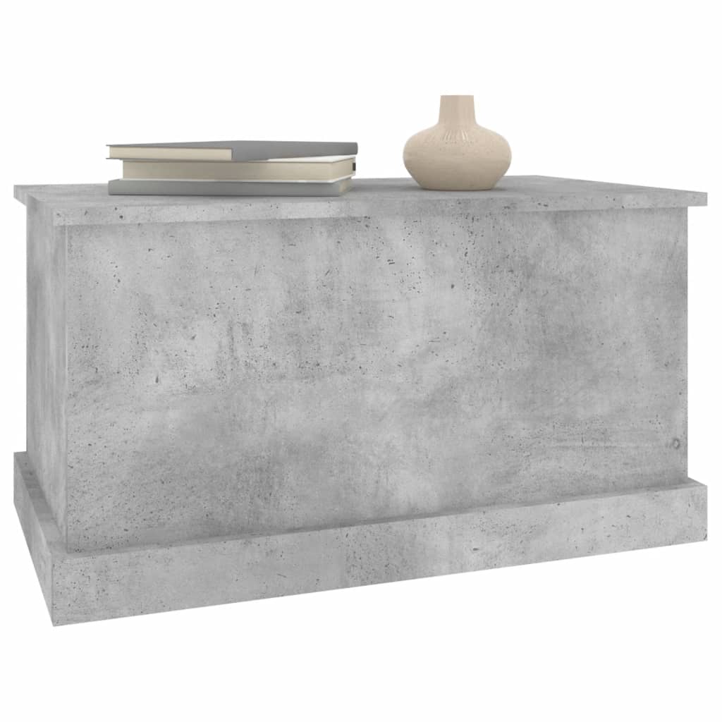 Boîte de rangement gris béton 70x40x38 cm bois d'ingénierie - XIOS