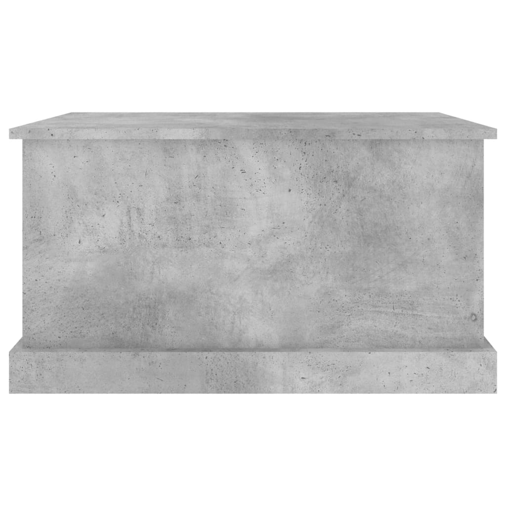 Boîte de rangement gris béton 70x40x38 cm bois d'ingénierie - XIOS