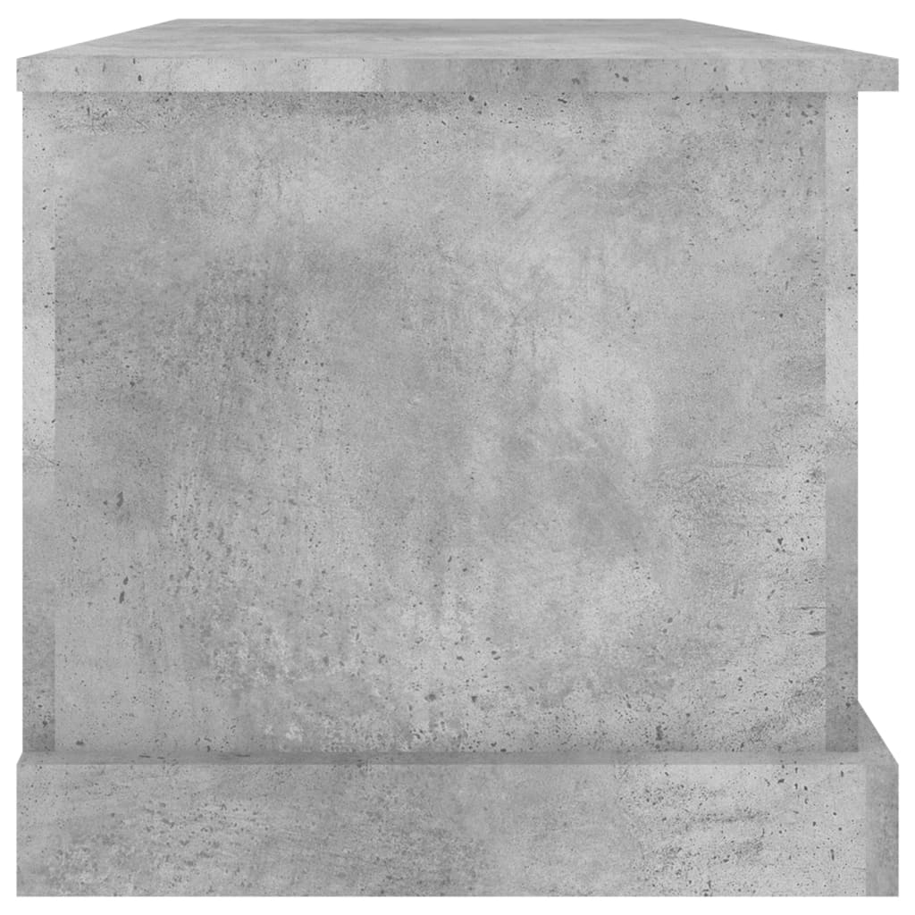 Boîte de rangement gris béton 70x40x38 cm bois d'ingénierie - XIOS