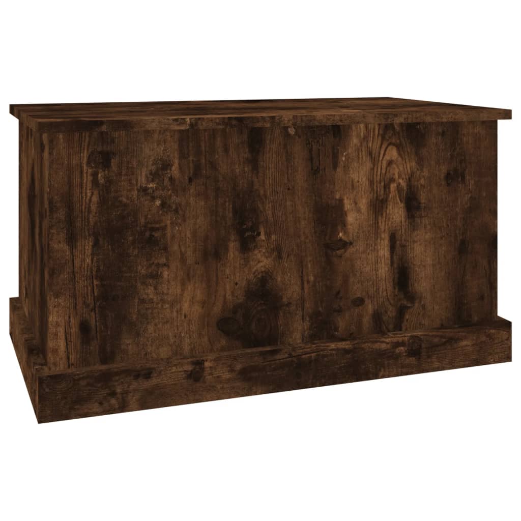 Boîte de rangement chêne fumé 70x40x38 cm bois d'ingénierie - XIOS