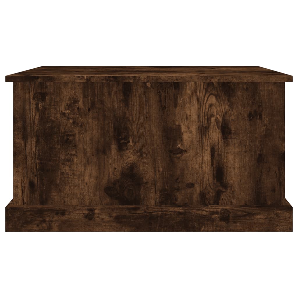 Boîte de rangement chêne fumé 70x40x38 cm bois d'ingénierie - XIOS