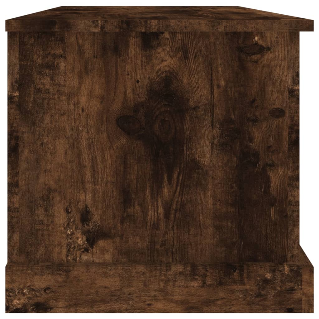 Boîte de rangement chêne fumé 70x40x38 cm bois d'ingénierie - XIOS