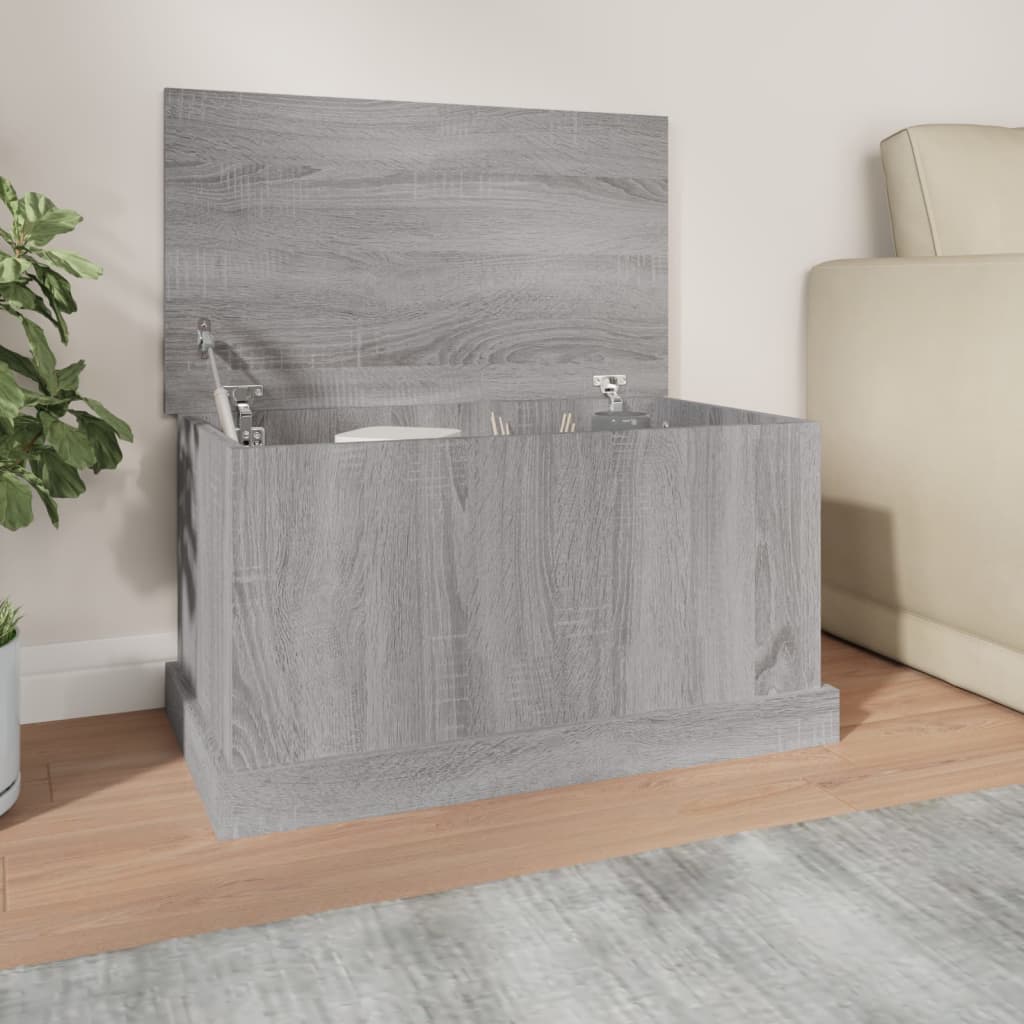 Boîte de rangement sonoma gris 70x40x38 cm bois d'ingénierie - XIOS