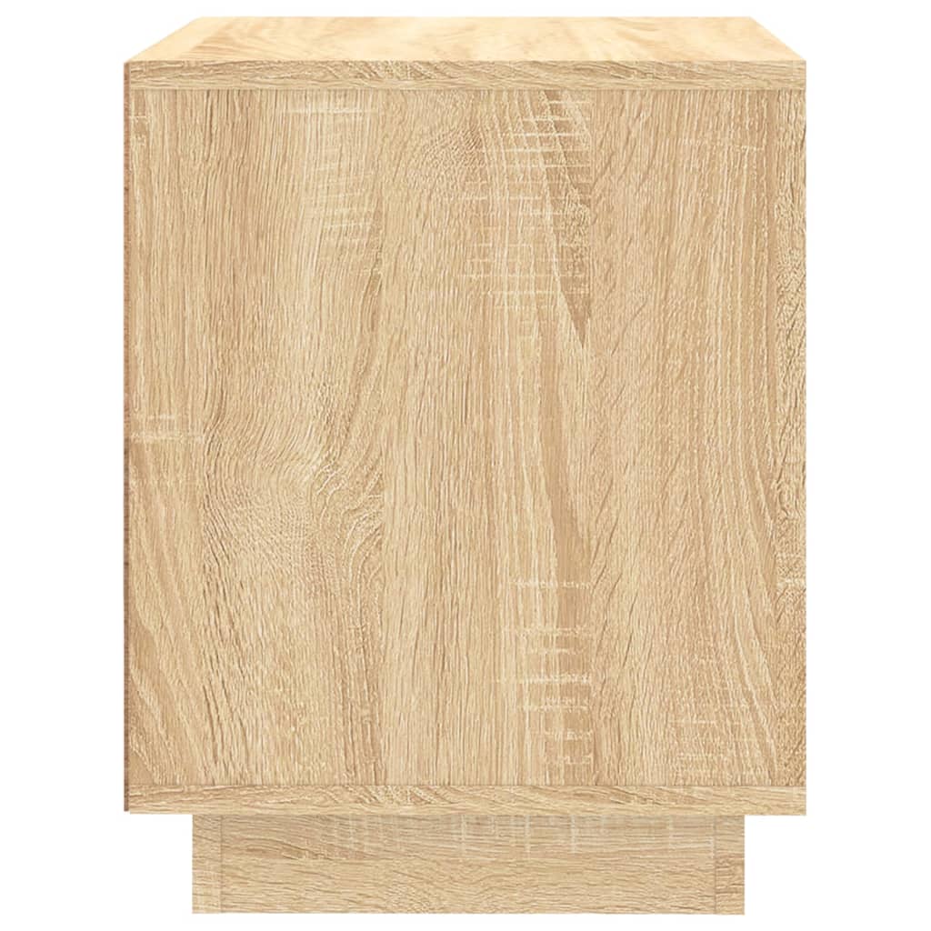 Tables de chevet 2pcs chêne sonoma 44x35x45cm bois d'ingénierie - XIOS