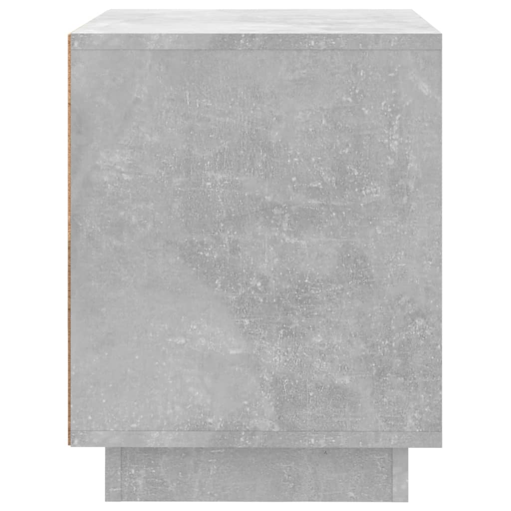 Table de chevet gris béton 44x35x45 cm bois d'ingénierie - XIOS