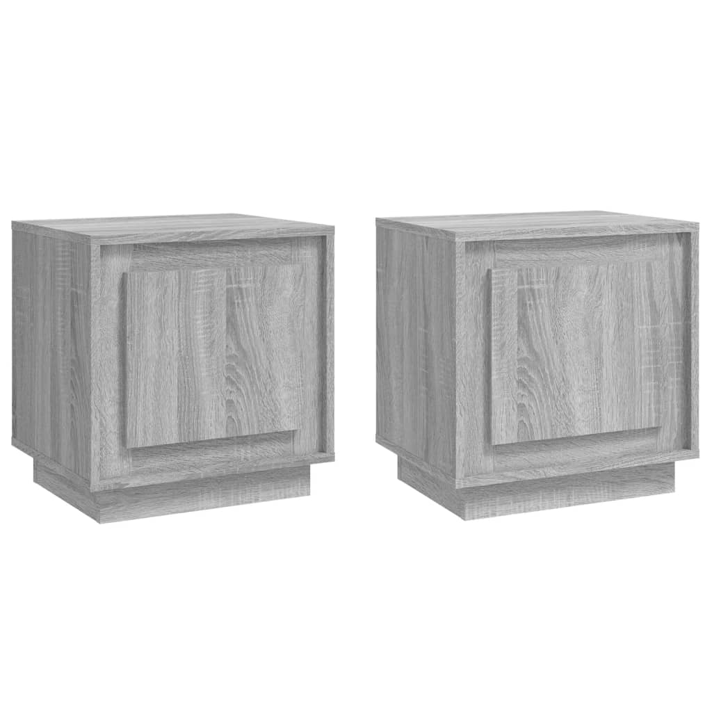 Tables de chevet 2 pcs sonoma gris 44x35x45cm bois d'ingénierie - XIOS
