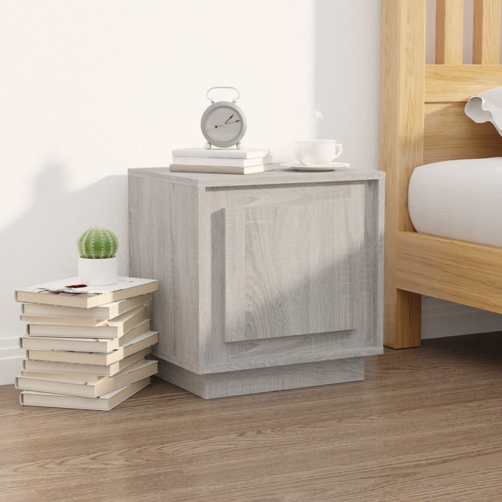 Tables de chevet 2 pcs sonoma gris 44x35x45cm bois d'ingénierie - XIOS
