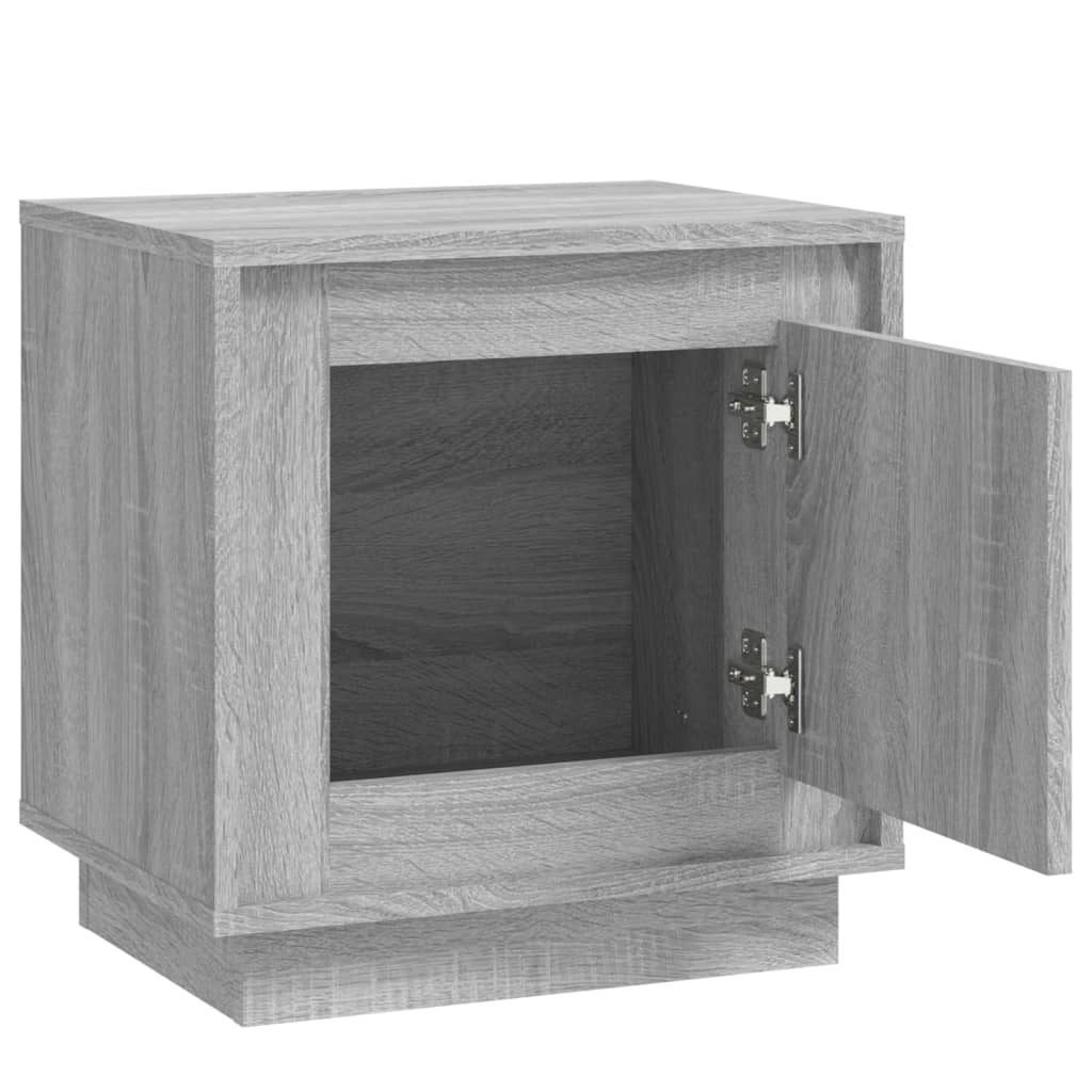 Tables de chevet 2 pcs sonoma gris 44x35x45cm bois d'ingénierie - XIOS